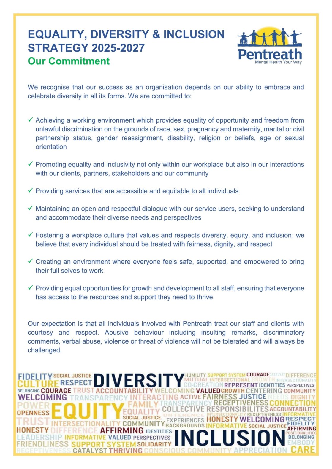 Our Committment Equality Diversity and Inclusion Strategy 2025 27