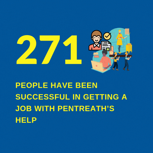 271 people have been successful in getting a job with Pentreath's support
