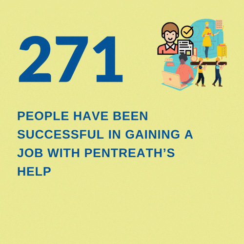 271 people have been successful in getting a job with Pentreath's support