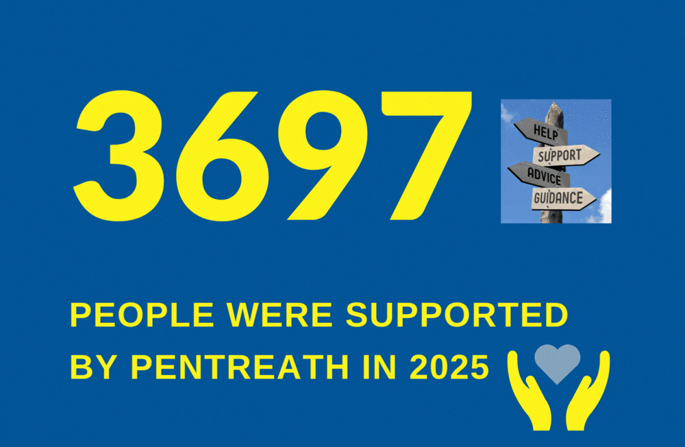 3967 people were supported by Pentreath in 2025