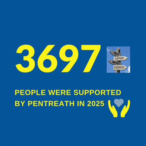 3697 people were supported by Pentreath in 2025