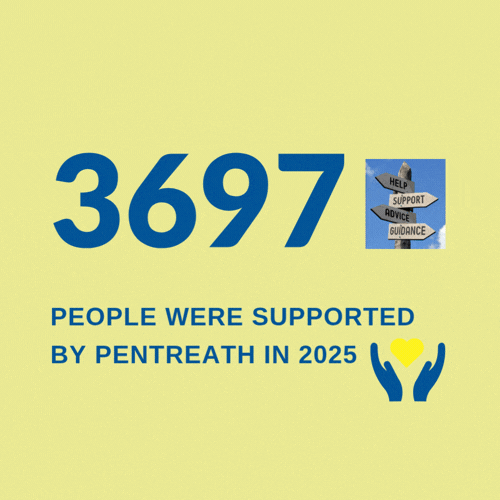 3697 people were supported by Pentreath in 2025
